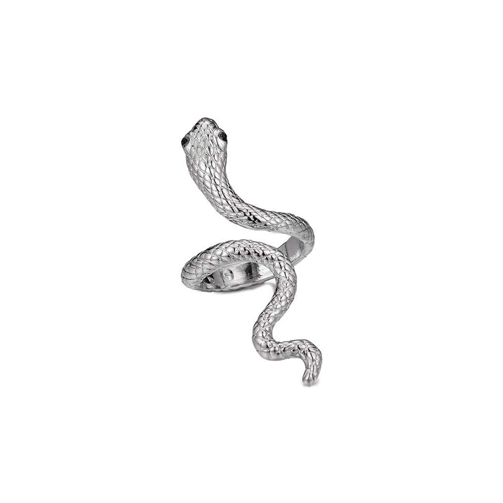 Silver Adjustable Snake Ring